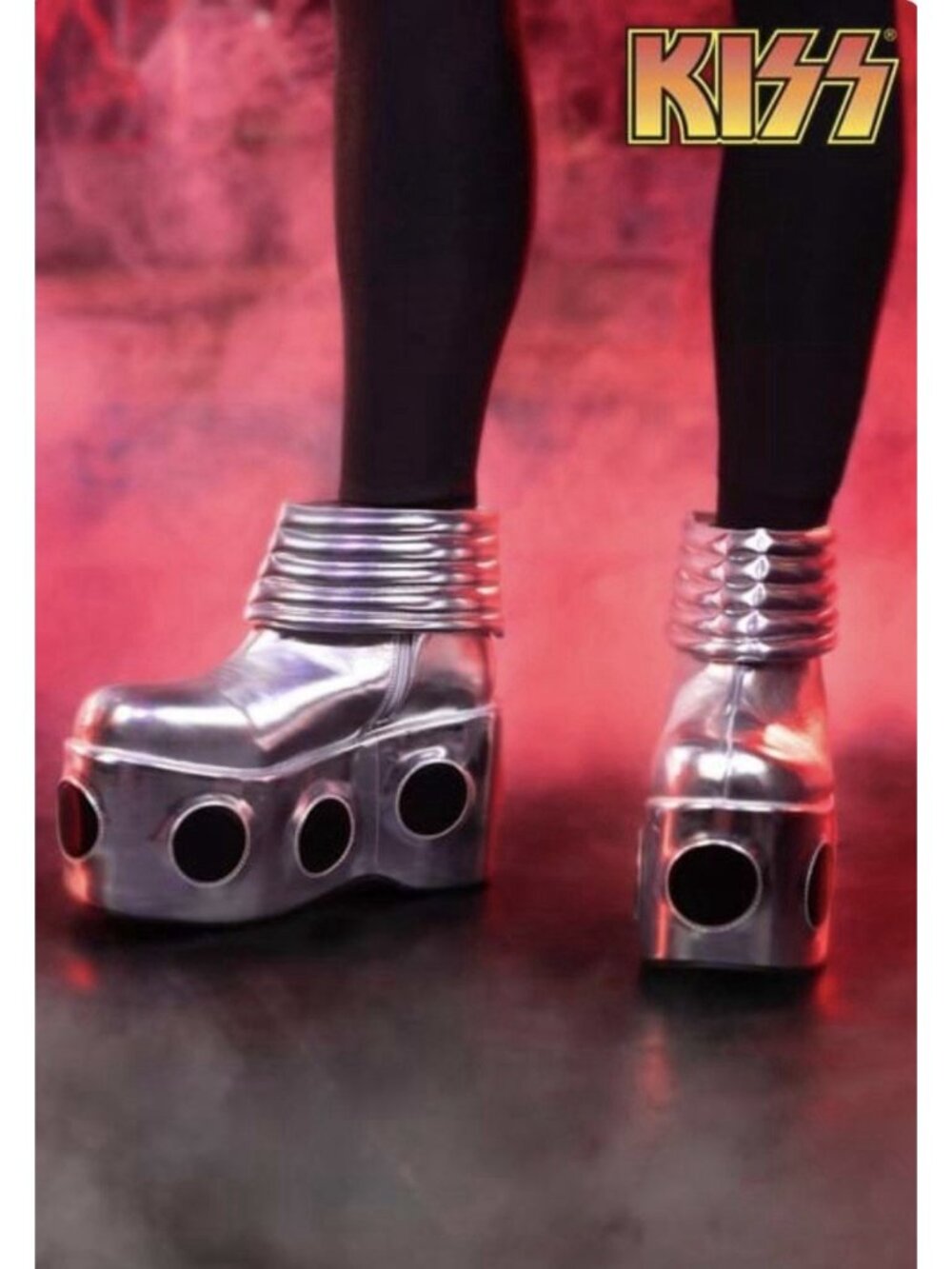 KISS Spaceman Boots Costume Cosplay Men Size 11